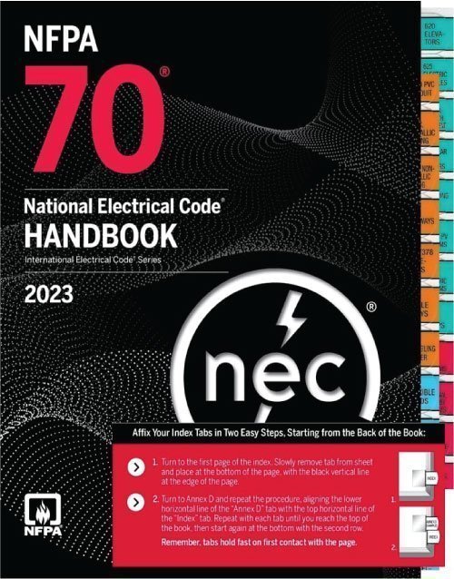 NFPA 70 2023 National electrical code Handbook 2023 edition with Index Tabs : ISBN 9781455929078