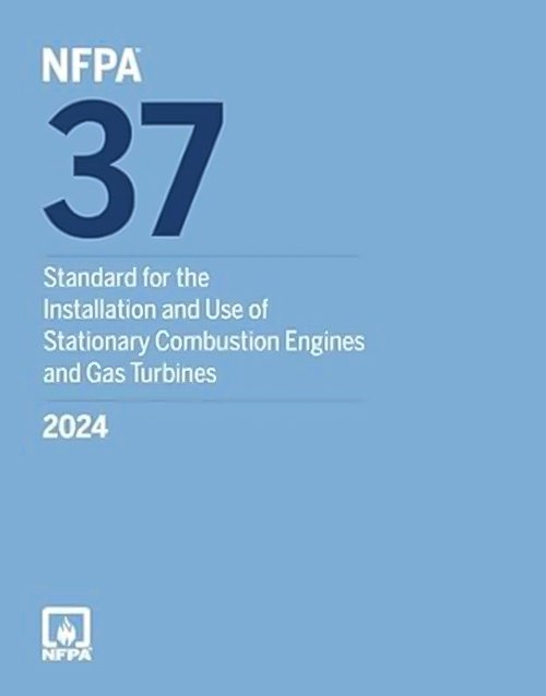 NFPA 37, Standard for the Installation and Use of Stationary Combustion Engines and Gas Turbines, 2024 Edition Paperback ISBN: 978-1455931149