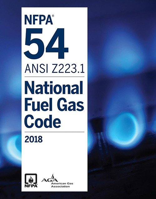 NFPA 54 ANSI Z223.1 National Fuel Gas Code 2018 Edition Book, ISBN 9781455916672